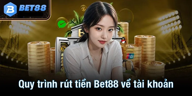 Quy trình rút tiền Bet88 về tài khoản đơn giản và an toàn